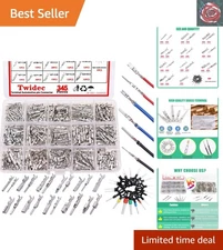 Versatile 345-Piece Wire Terminal Pin Connector Set for Multiple Vehicle Types