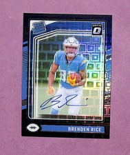 2024 Donruss Optic Brenden Rice Black Pandora Rookie RC Auto /25 LA Chargers