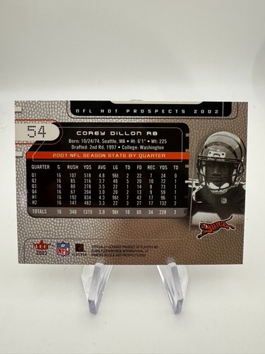 2002 Hot Prospects FB Card #s 1-100 - You Pick - Picture 22 of 24