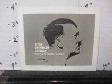 CBS TV show bumper photo 1960s TWENTIETH CENTURY Plots against Hitler news