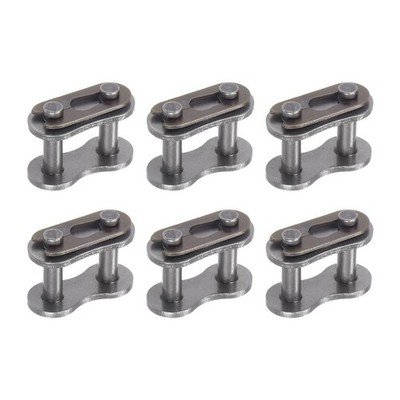 uxcell 6Pcs #40 Chain Master Connector Link Roller, 1/2'' Pitch Carbon Steel