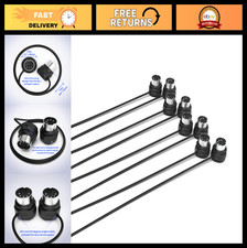 MIDI Cable 4-Pack - 2FT Low-Profile 5-Pin DIN, Ultra-Thin Angled Plugs for Keybo