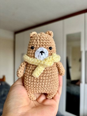 Kleiner Braunbär Teddy Häkelpuppe Plüschtier Handarbeit