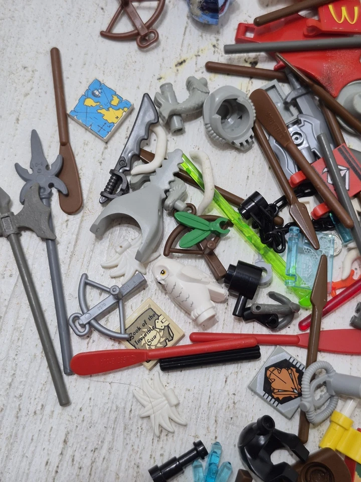 Gran Lote De Colección - Moderno Lego Minifigura Accesorios Castillo/Banderas/Caballeros/Ciudad Foto 2 de 4