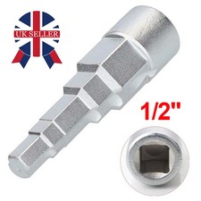 Radiator Spud Wrench 1/2" Radiator Valve Key Spanner 5 Step Wrench Universal