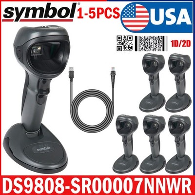 Symbol DS9808-SR00007NNWR 2D Image Handheld Reader Barcode Scanner W/ USB Cable