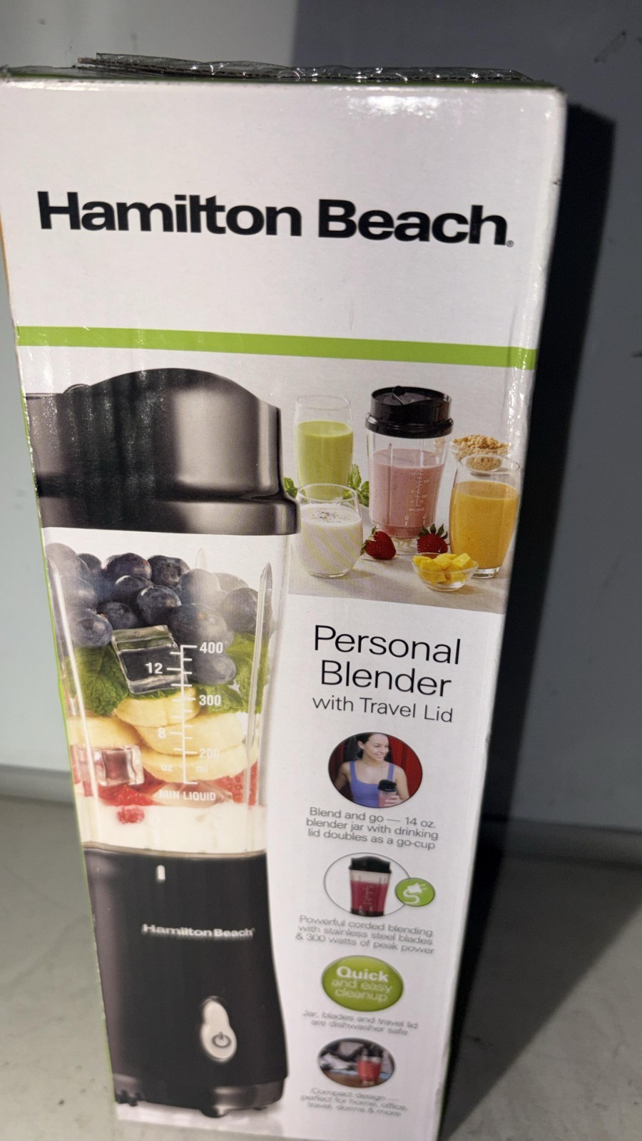 Hamilton Beach Personal Blender Brand New With Travel Lid 