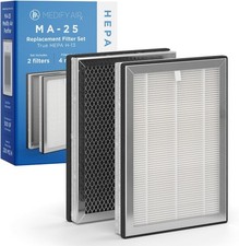 Medify MA-25 Replacement Filter Set HEPA H13 for Allergens, Smoke, Dust, 1-Pack
