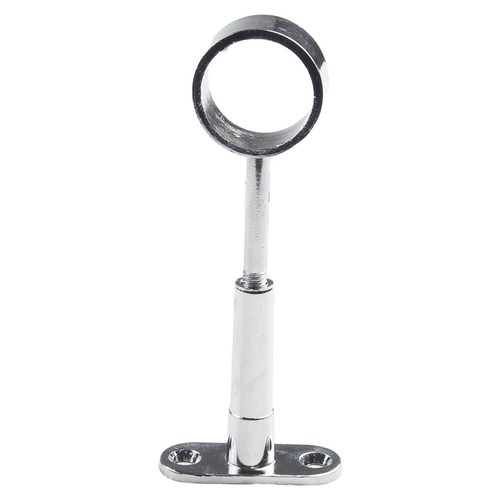 Sleek Round Chrome Centre Support Bracket for 25mm For Wardrobe Rail Rod Socket - Picture 7 of 48