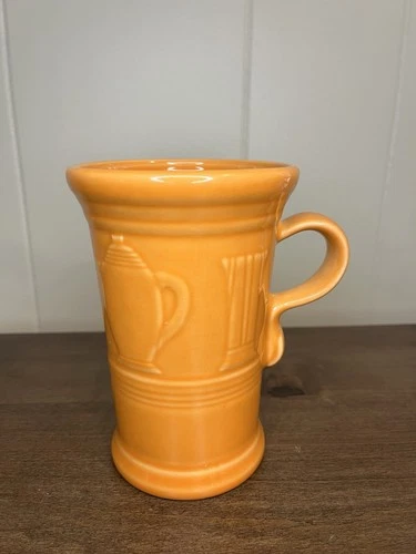 Fiesta Ware Tangerine Bistro Latte Mug 18oz