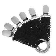 6 piezas clips portátiles de metal negro para sombrero reutilizables porta sombreros de viaje para bolsas