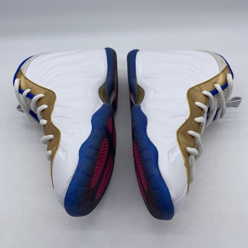 Nike Little Posite One 723946-103 Youth Size 3Y Basketball Shoes Blue Fuschia - Picture 6 of 11
