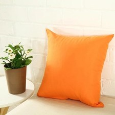 Colorful Plain Dyed Cushion Cover 100% Cotton Home Sofa Décor Size 16" 20"22"24"