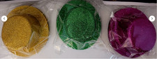 Mardi Gras St. Patrick  s Day Glitter Mini Top Hats 3/ 5Pks Gold Green Purple New