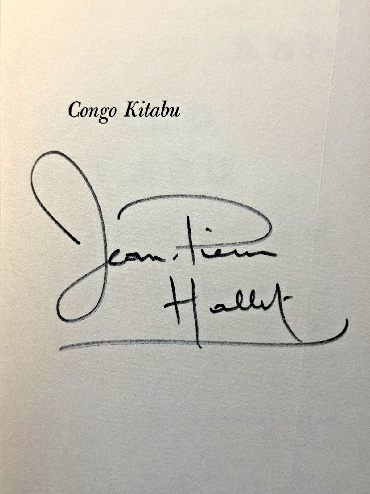 CONGO KITABU twelve years in Central Africa - SIGNED by Jean-Pierre Hallet 1966