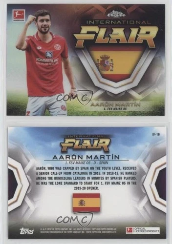 2019-20 Topps Chrome Bundesliga International Flair Aaron Martin Martín #IF-16