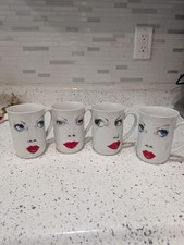 Set of 4 Royal Crown Coffee Cup with brown, b...