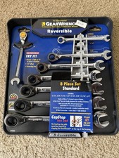 Gearwrench 8 Pc. Sae Reversible Combination Ratcheting Wrench Set 516-34 Gearwrench 8 Pc. Sae Reversible Combination Ratcheting Wrench Set 516-34