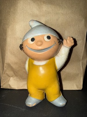 Vintage FRITZCHEN Mainzelmannchen ZDF  Rubber Gnome Goebel Hummelwerk