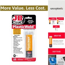 PlasticWeld Epoxy Putty - Durable Plastic Repair Solution - 600 PSI Strength