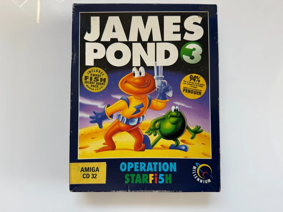 James Pond 3 Operation Starfish Amiga CD32 Big Box - UK PAL VGC CIB - Tracked - Image 2 of 4