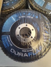 5 Pack 4.5” x 7/8" Jumbo 40 Grit Zirc/Ceramic Hybrid Flap Discs - Type 27