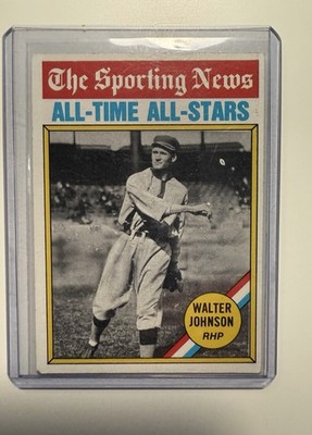 1976 Topps - The Sporting News AllTime All-Stars Walter Johnson #349