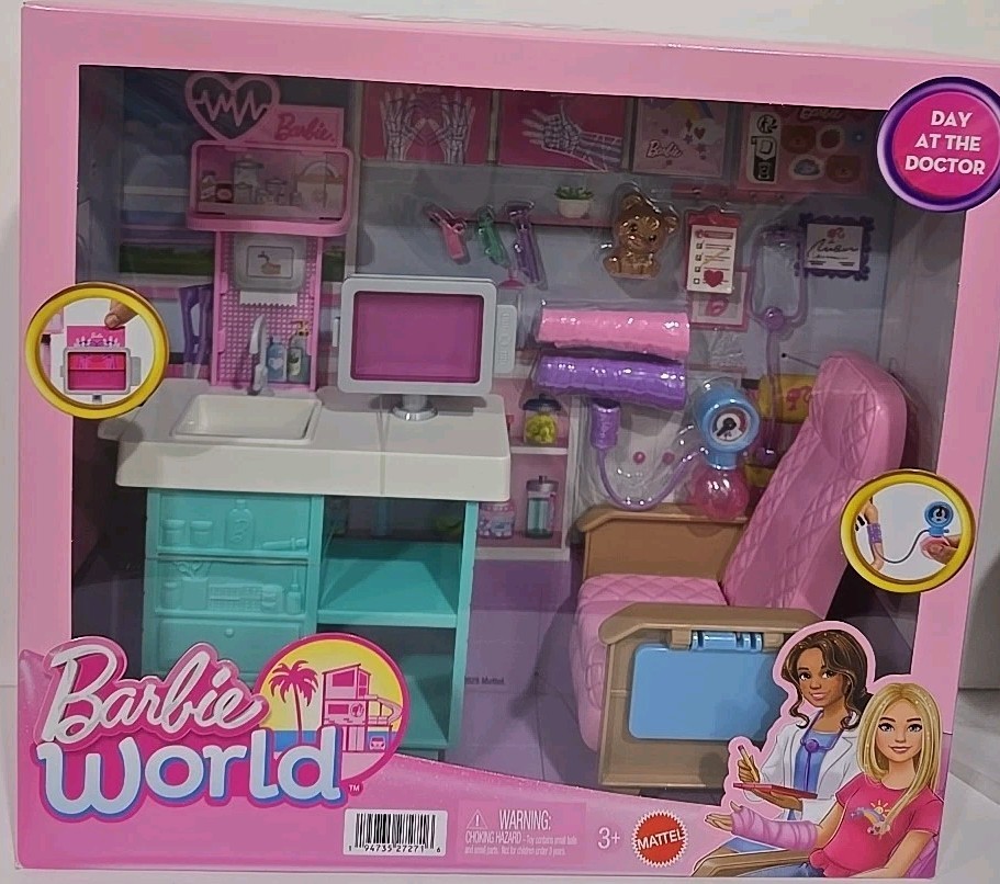 Barbie World. Day at the Doctor Playset