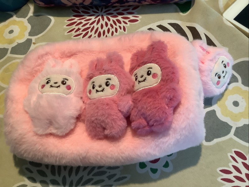 Cutesters Plush Bunny  Purse Makeup Bag