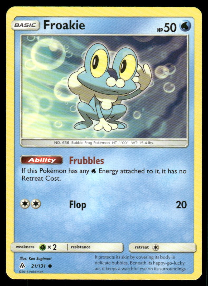 Froakie 21/131 Common Forbidden Light Pokemon Lightly Played