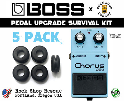 BOSS CE-2 CE-3 CE-5 CE-2W Chorus Pedal Grommet Survival Kit Rubber O-Ring 5 PCS