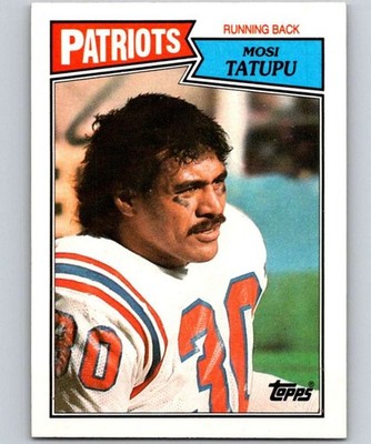 1987 Topps #100 Mosi Tatupu New England Patriots