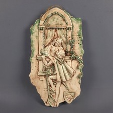 Scultura Altorilievo Ceramica Romeo E Giulietta Firmato Tosin Tarcisio Vintage