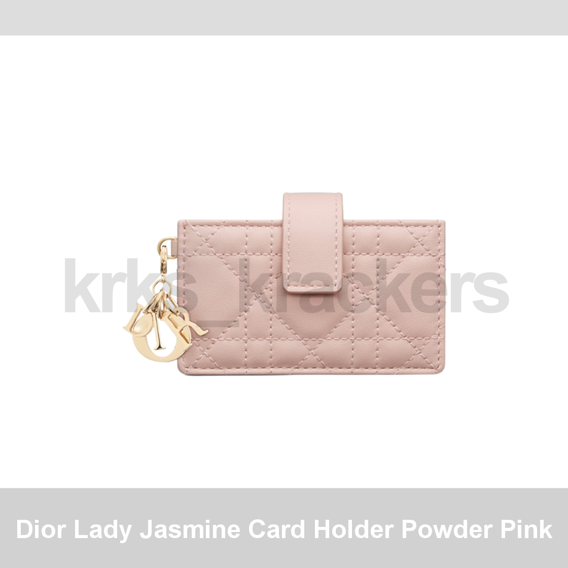 Dior Lady Jasmine Card Holder in Powder Pink-image