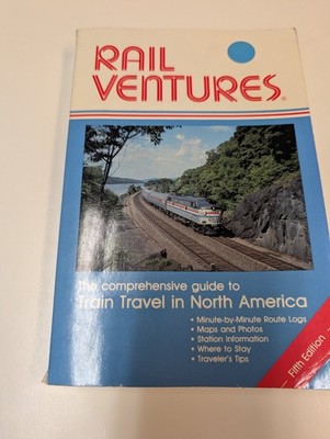 Rail Ventures Jack Swanson 1992 Fifth Edition Train Travel Guide North America