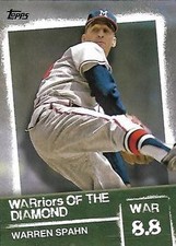 2020 Topps #WOD-18 Warren Spahn WARriors of the Diamond