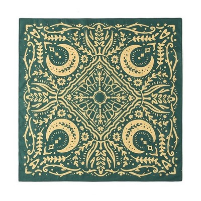22x22 Moon Pattern Cotton Bandana Multi-Purpose Headbands