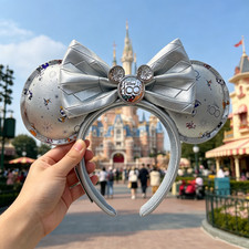 Disney Parks 100 Years Mickey Minnie Mouse Ear Headband Loungefly New lovely new