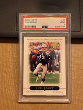 2005 Topps Tom Brady Patriots #10 Graded PSA 9 Mint Nice card