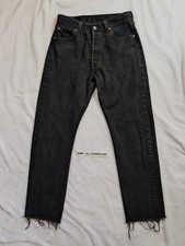 90s Levi Strauss Levi's Women's 501 MADE IN USA Black Denim Jeans 28" x 29.5"