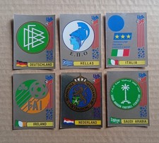Lotto 6 Figurine Scudetti World Cup USA '94 Ed. Panini con velina New