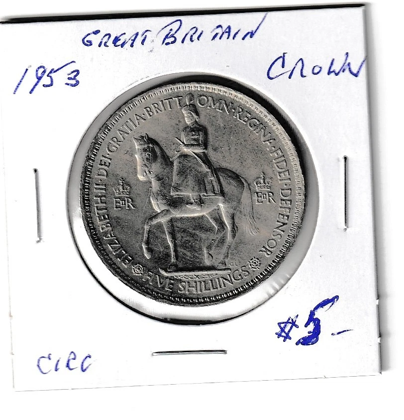 1953 英国皇冠币| eBay