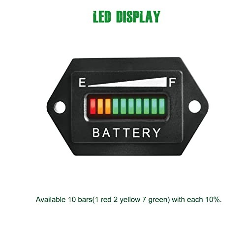 Indicatore batteria al piombo Trojan - 48V LED BI001-ET-48V - Foto 5 di 8