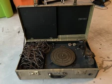 1940s WESTERN ELECTRIC 4C AUDIOMETER - HEARING TESTER WITH RECEIVER TRAY! AS IS