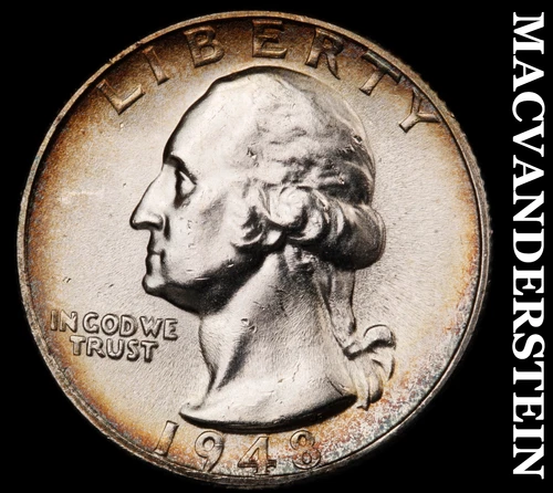 1948-S Silver Washington Quarter - Choice Gem Brilliant Unc  Lustrous  #i6445