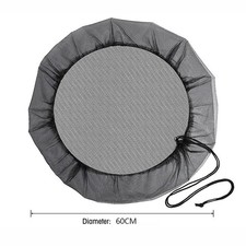 Rain Barrel Mesh Cover Water Butt Net Adjustable For Outdoor Rain Barrel Covers