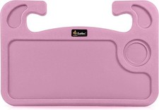 2 in 1 Car Steering Wheel Desk Steering Wheel Tray for Laptop an Color: Pink