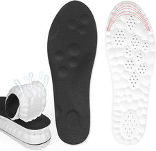 Steppers Insoles for Men Women, 4D Memory Foam