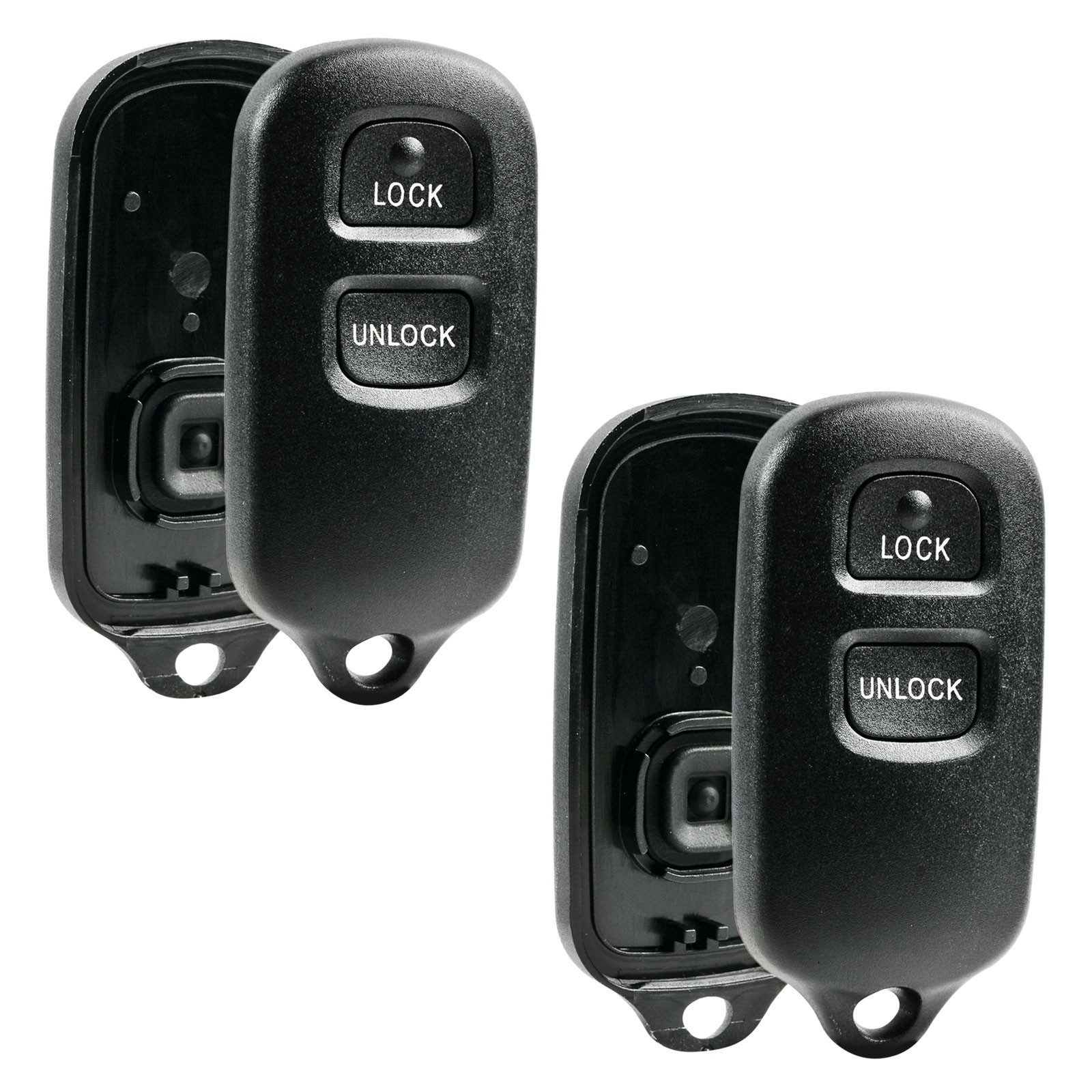 2 For 2000 2001 2002 2003 2004 2005 Toyota Tacoma remote Key Fob Shell Case Pad