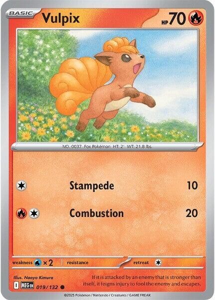 Vulpix - 019/132 Common ME01: Mega Evolution 019/132 NM